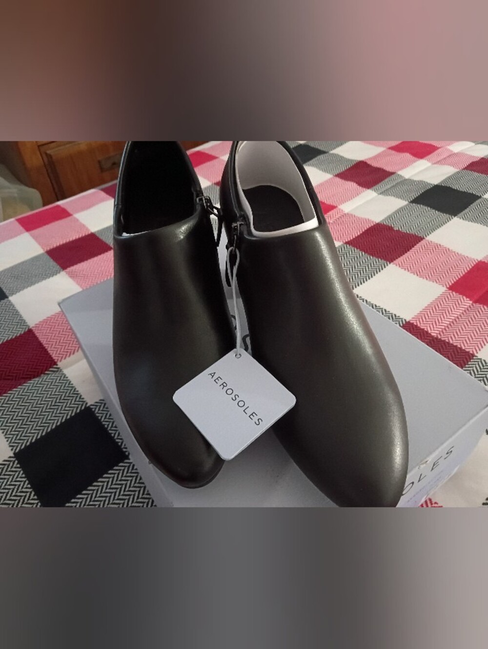 AEROSOLES Men's Black Ankle Booties